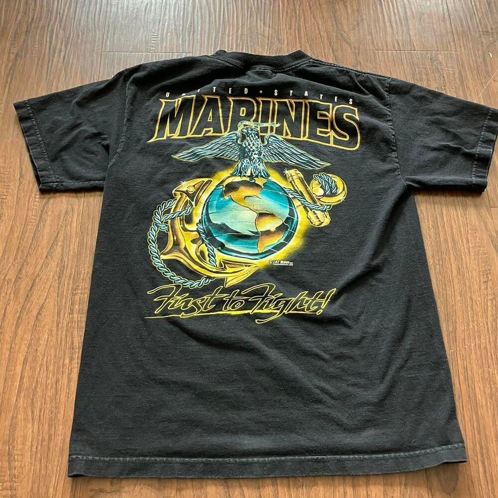American-vintage Men's Black T-shirt